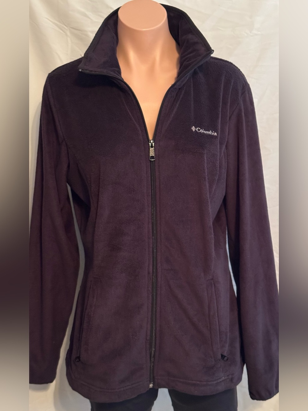 Columbia Women's Full-Zip Fleece Jacket - Dark Black